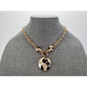 Park Lane Gold Tone with Enamel Rhinestone Necklace
